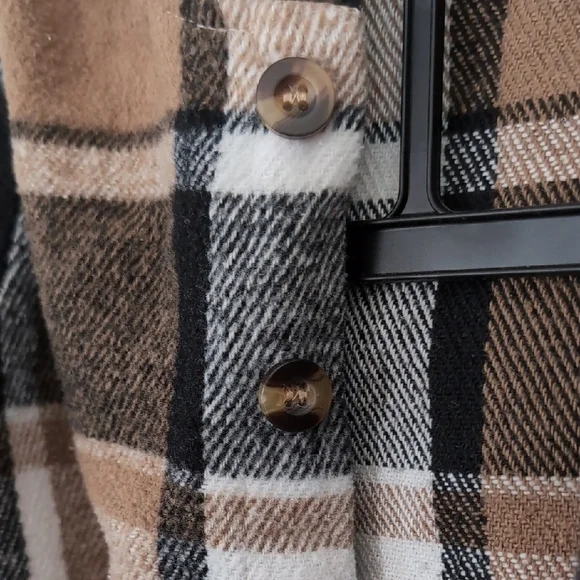 Plaid Button-Up Toddler Jacket - Picture 4 of 4